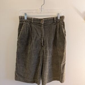 Women's Corduroy Shorts - Brown